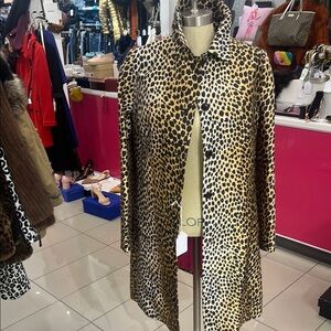 Leopard Print Women's Coat dolce and Gabbana size  44